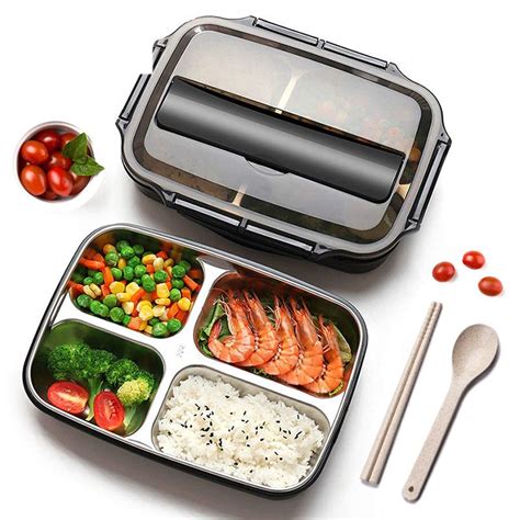 stainless steel vs plastic bento box|best leak proof lunch box.